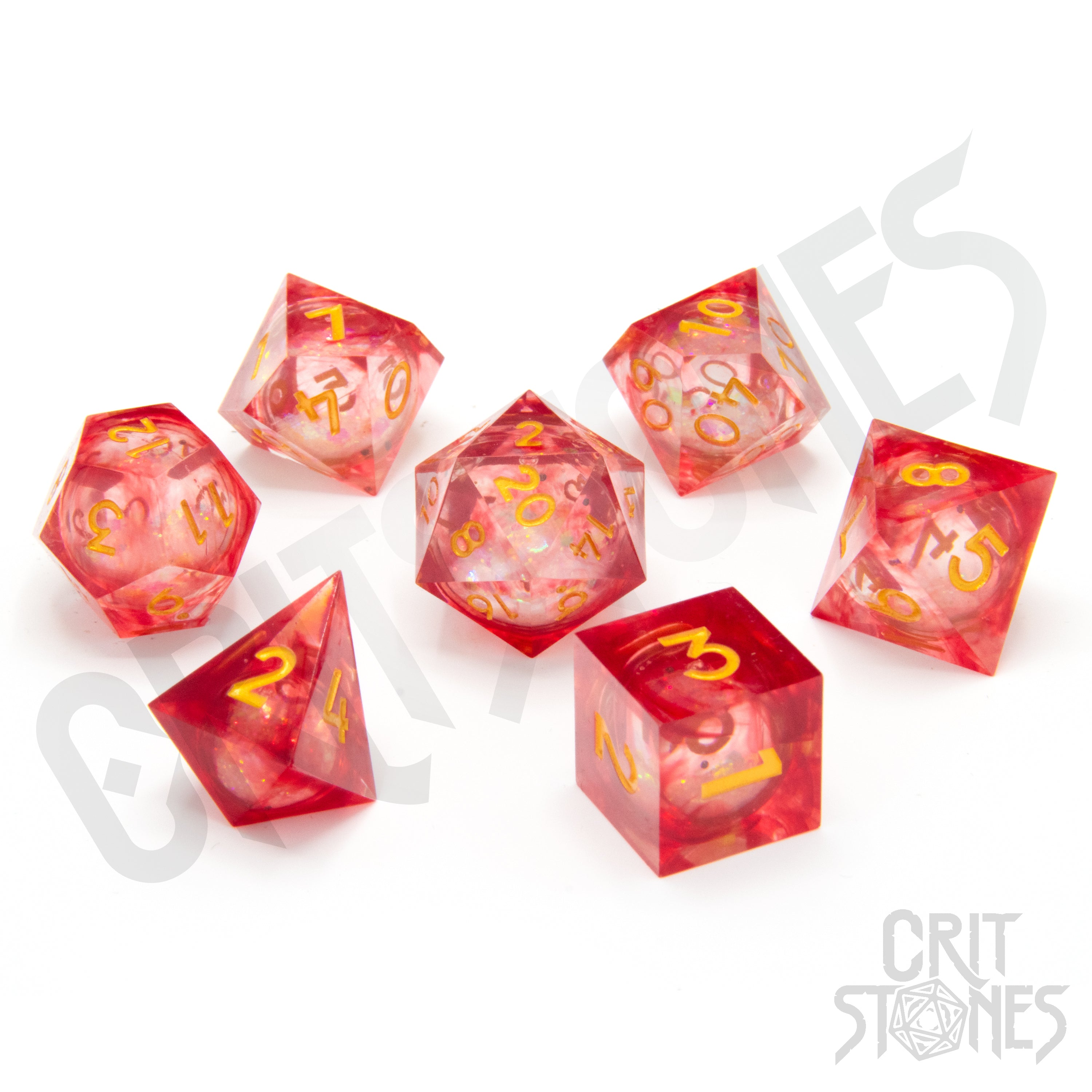 Bloodstone Relics Liquid Core RPG Dice Set