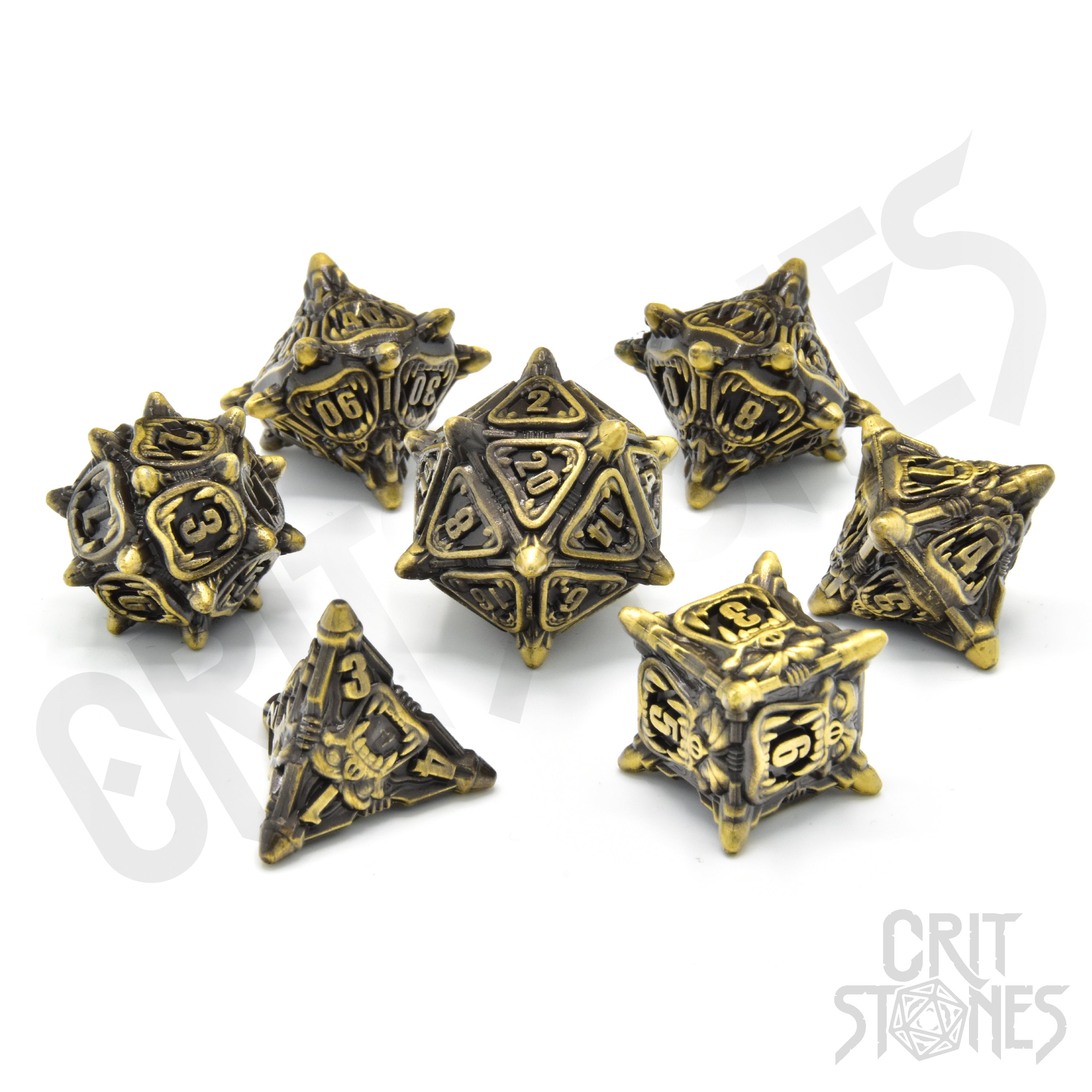 Bellow Fiend Metal RPG Dice Set