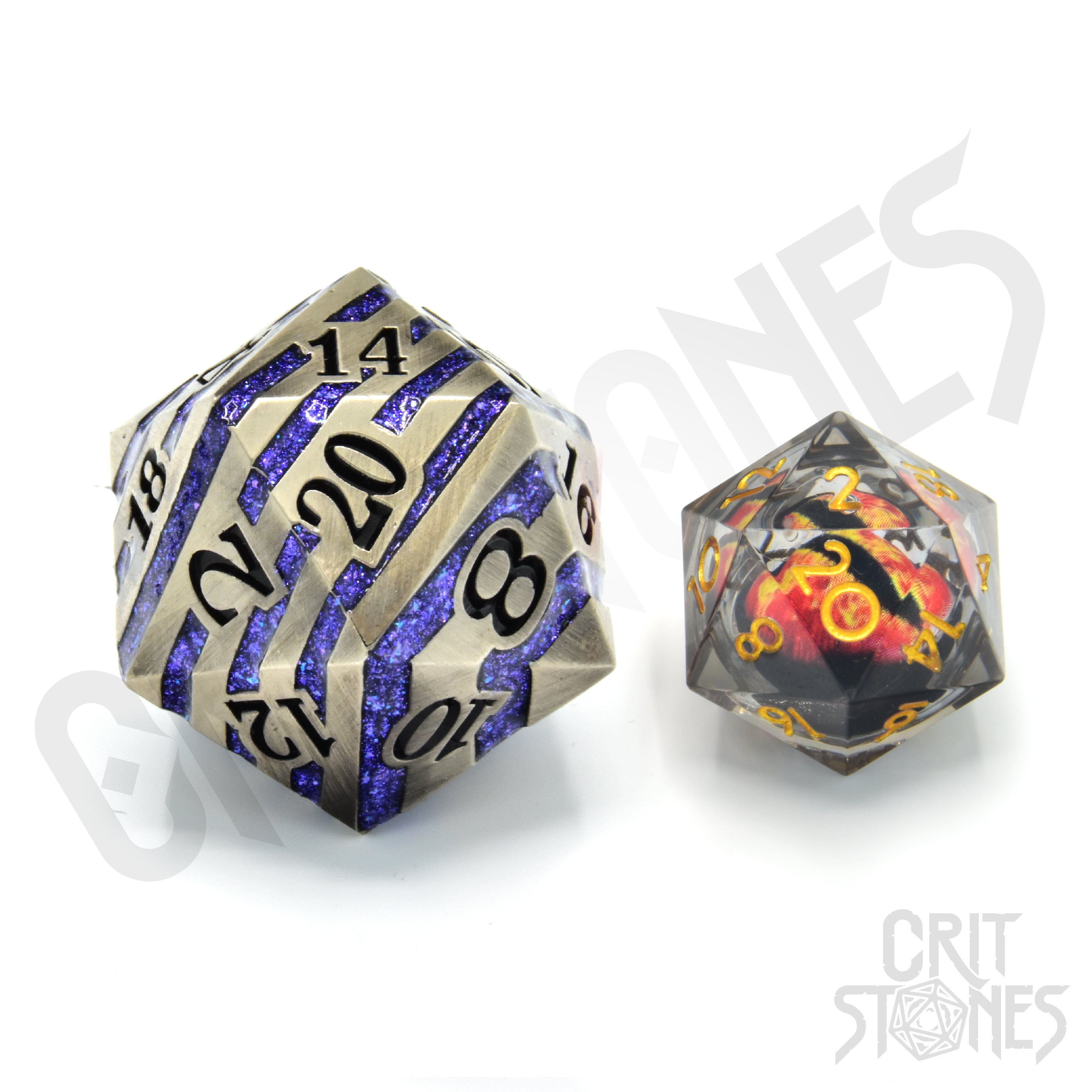 Engraved Elder 33m Metal D20