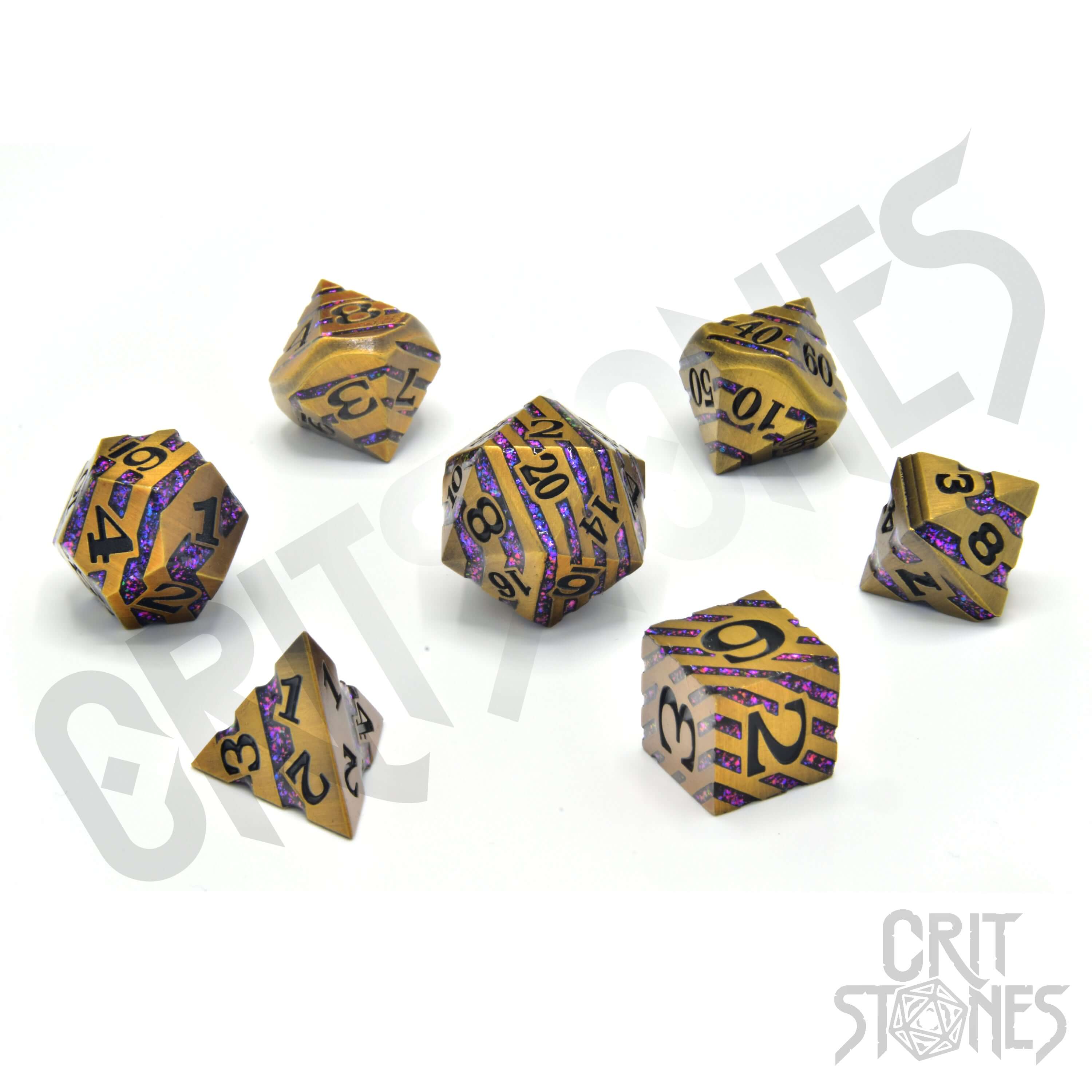 Dwarven Vein Metal RPG Dice Set