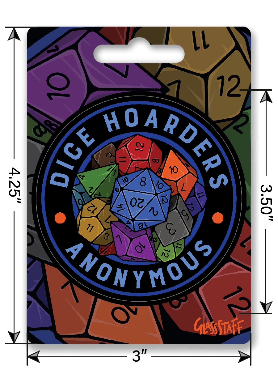 Dice Hoarders Anon Sticker