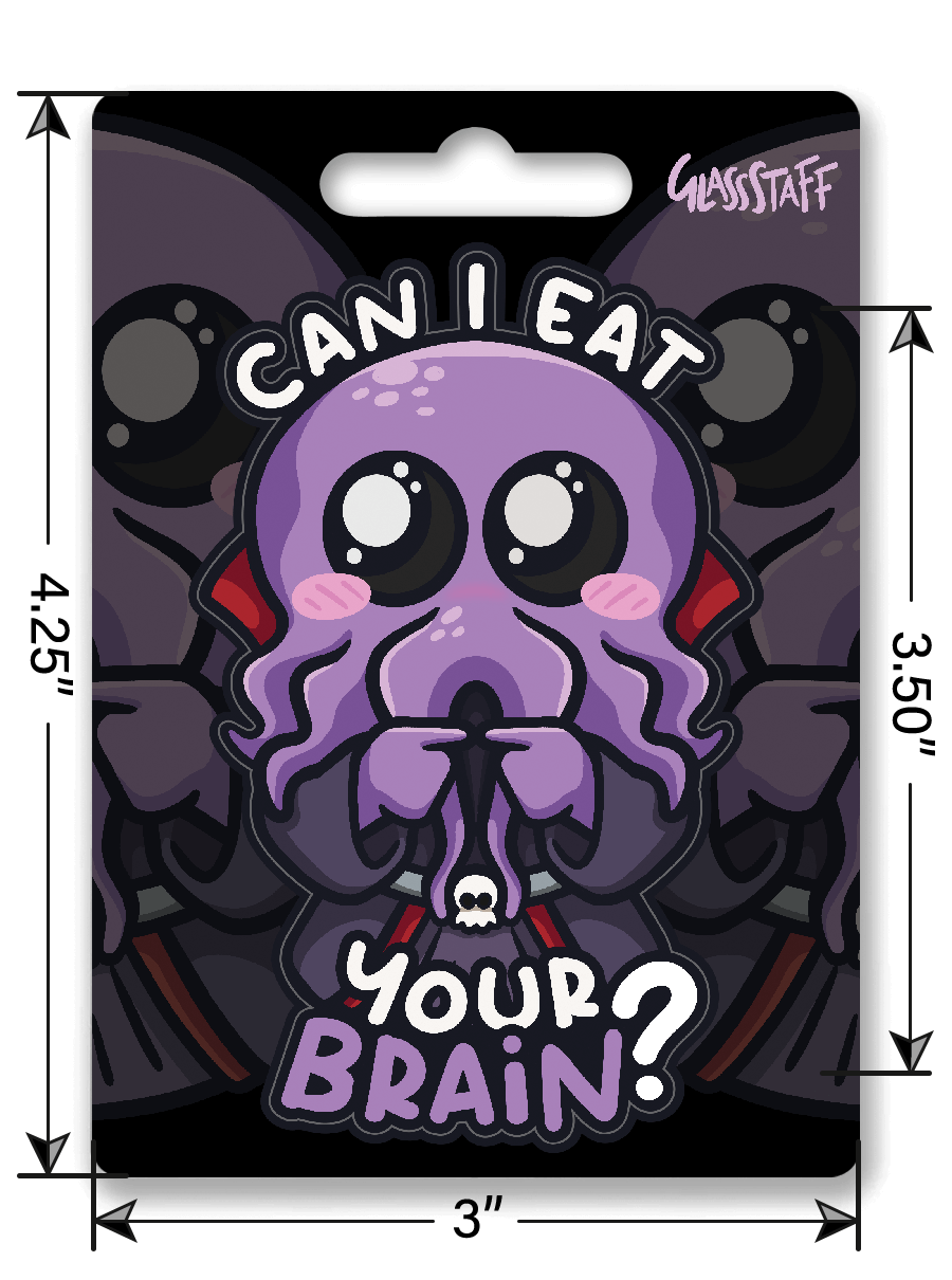 Eat Your Brain Sticker