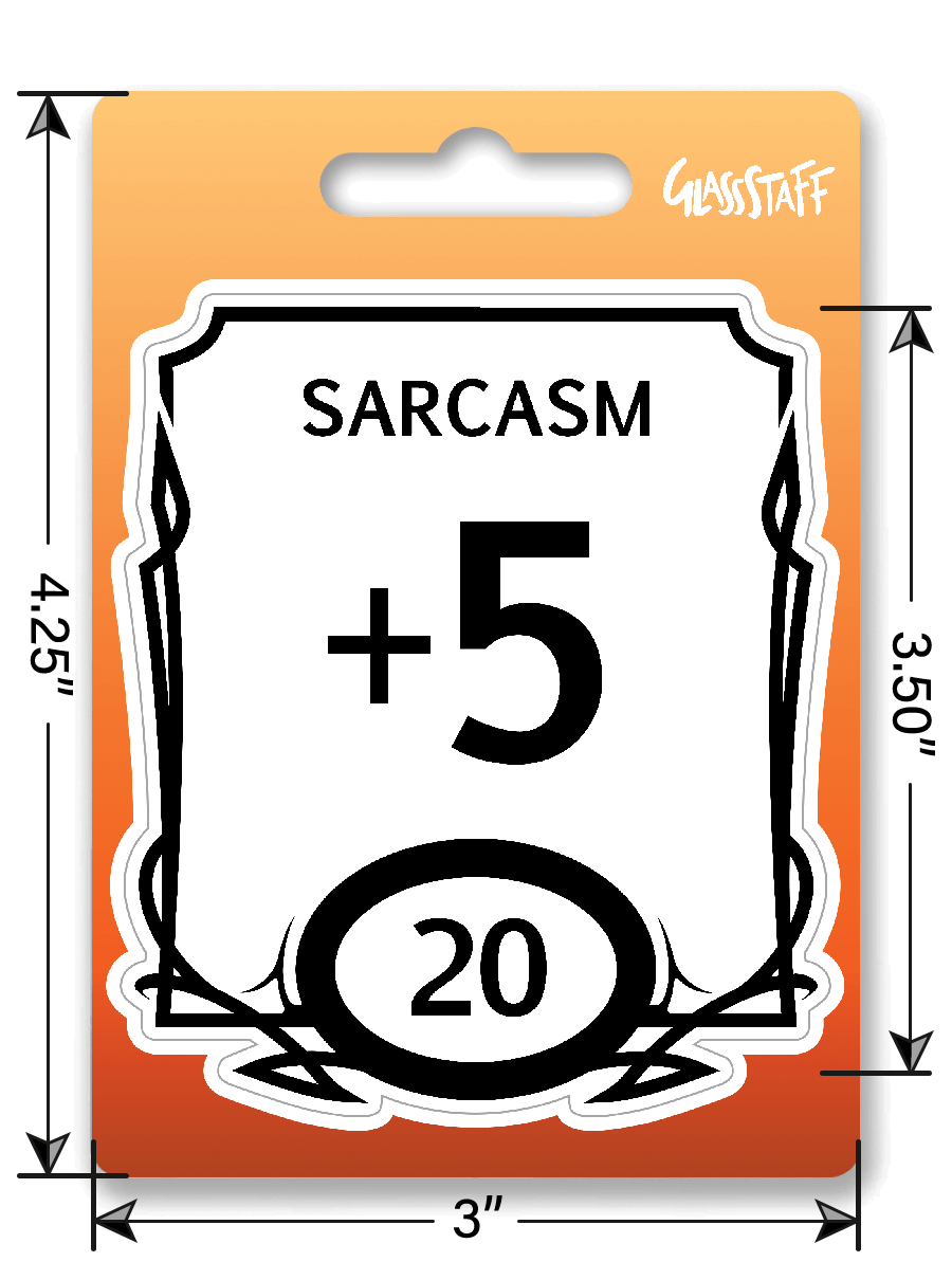 Stat Block Sarcasm Sticker