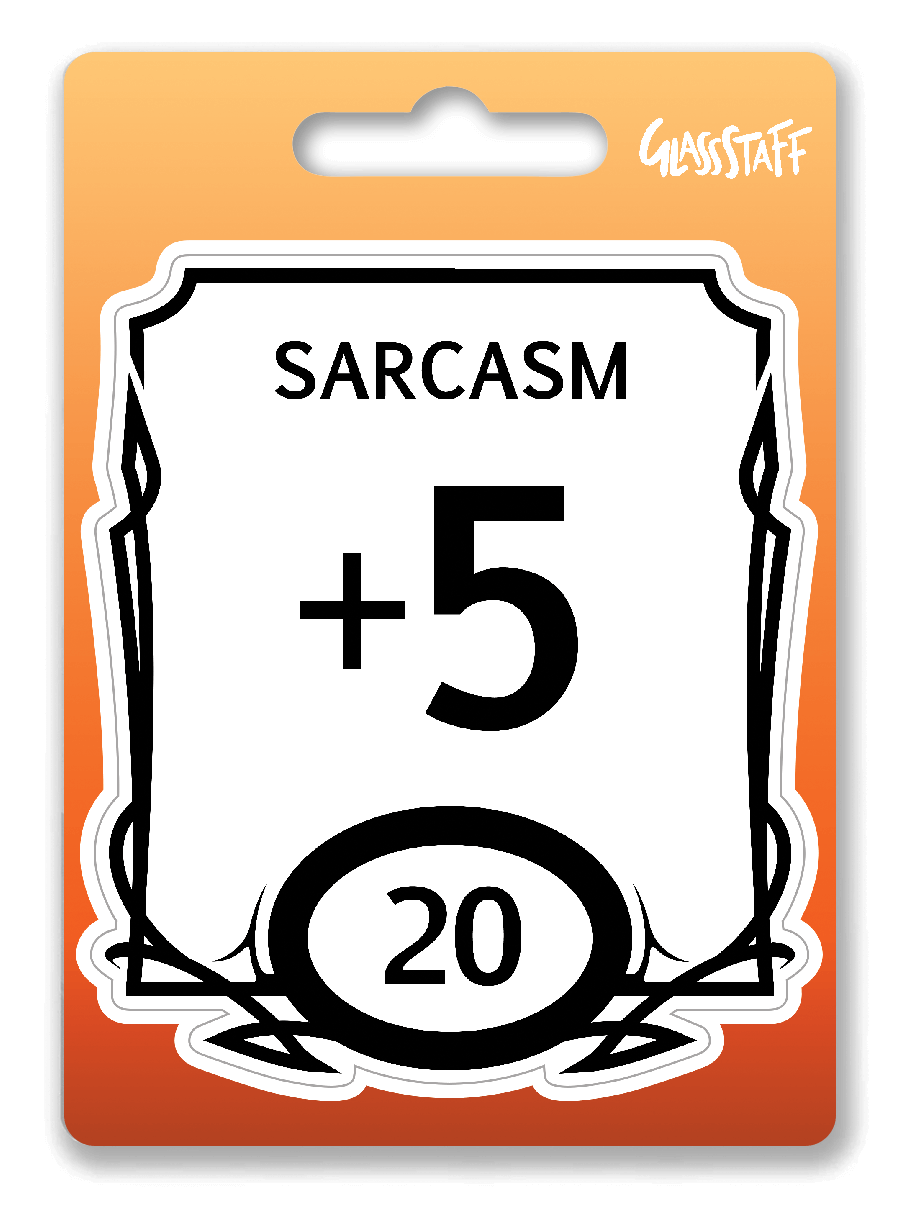 Stat Block Sarcasm Sticker